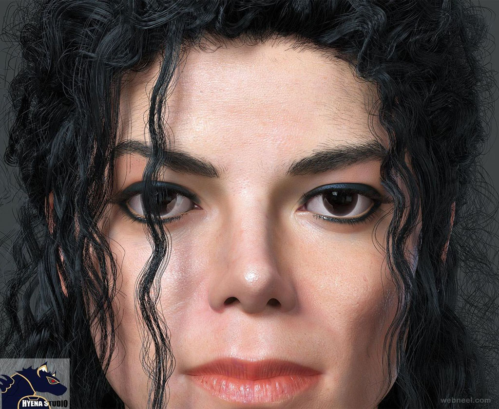 michael jackson 3d character design by shengluo