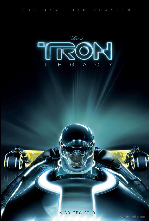 tron legacy creative movie poster design