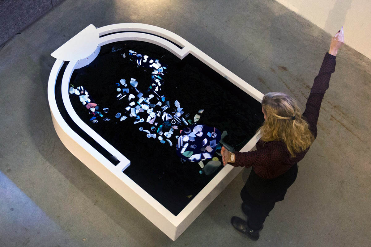 plastic reflectic interactive digital art