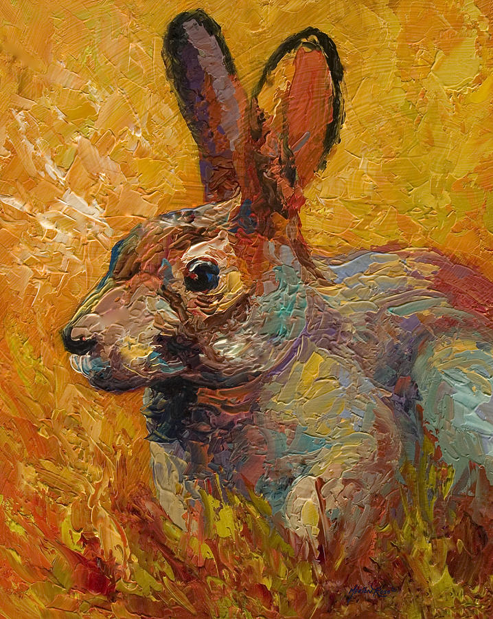 forest rabbit painting