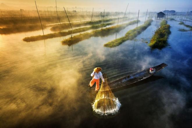 fishing skypixel aerial photography