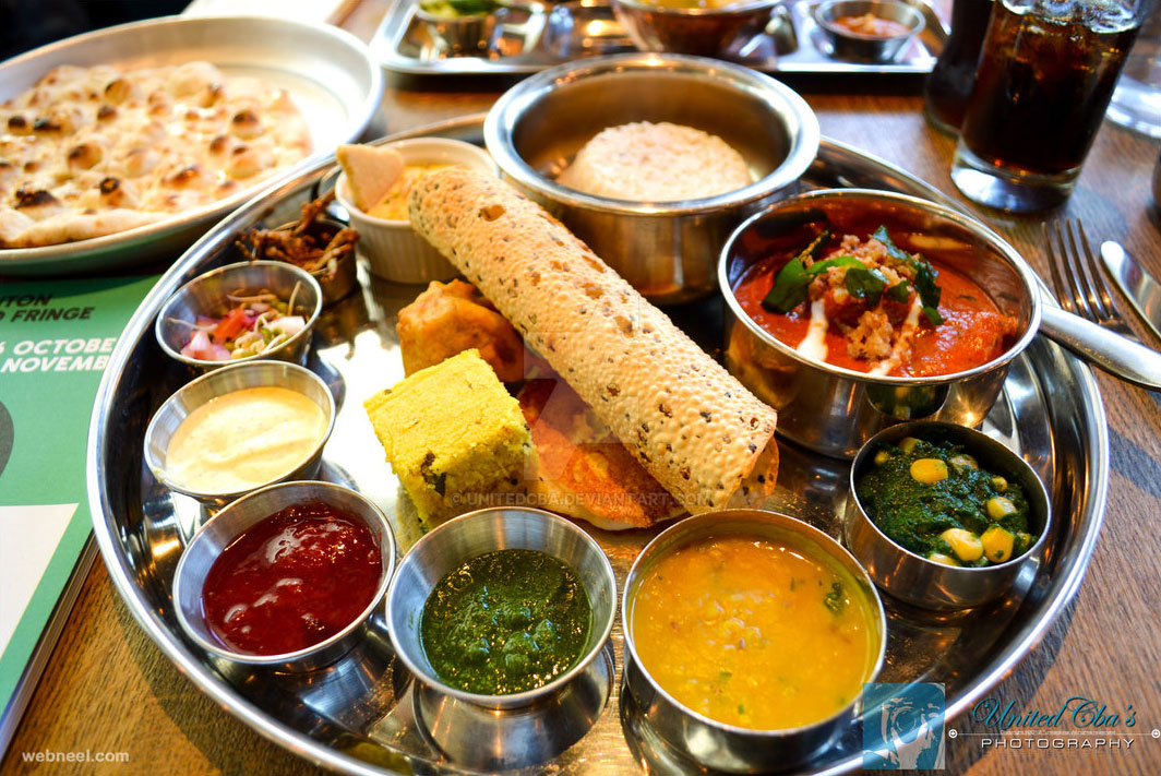 thali india food photography
