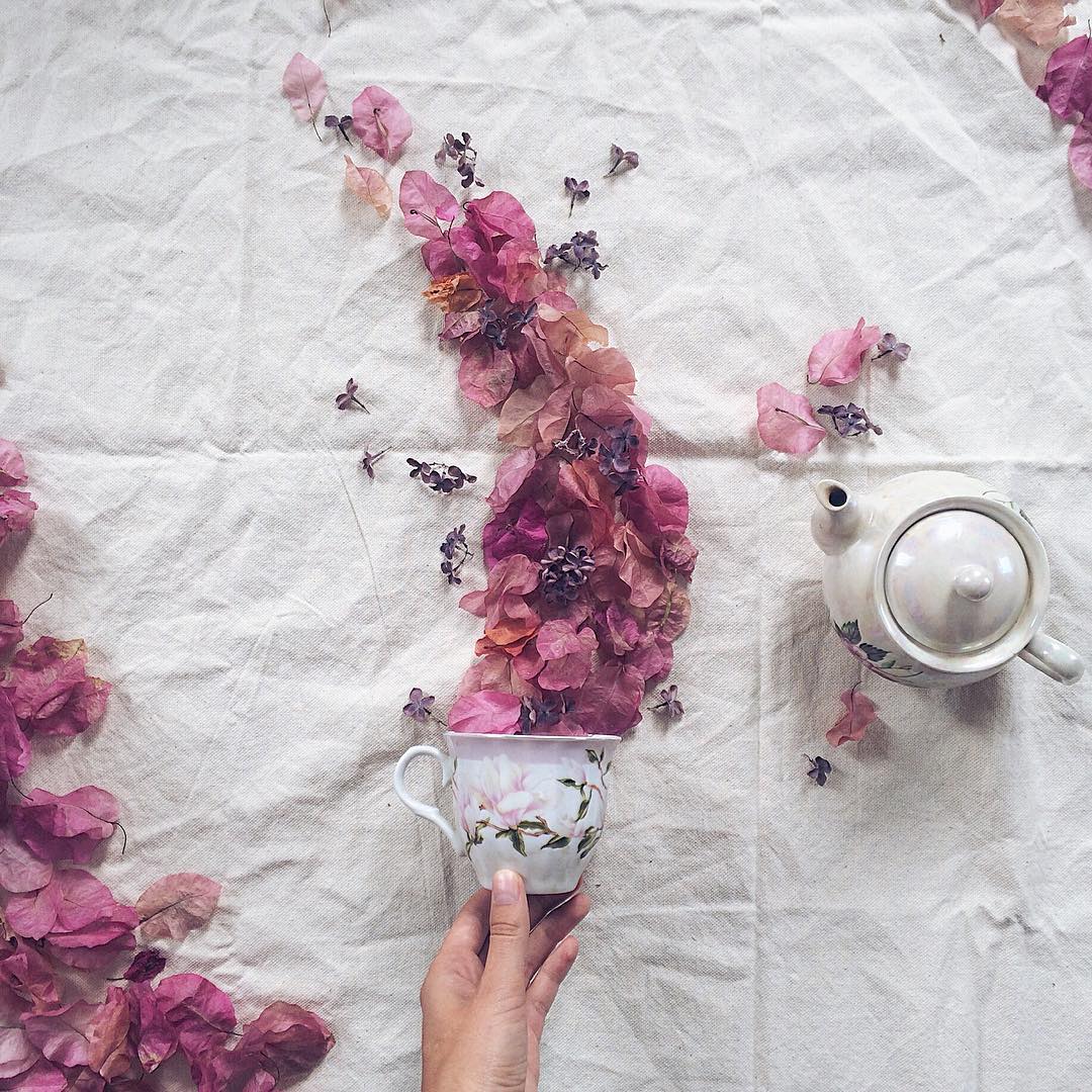 floral tea story by marina malinovaya