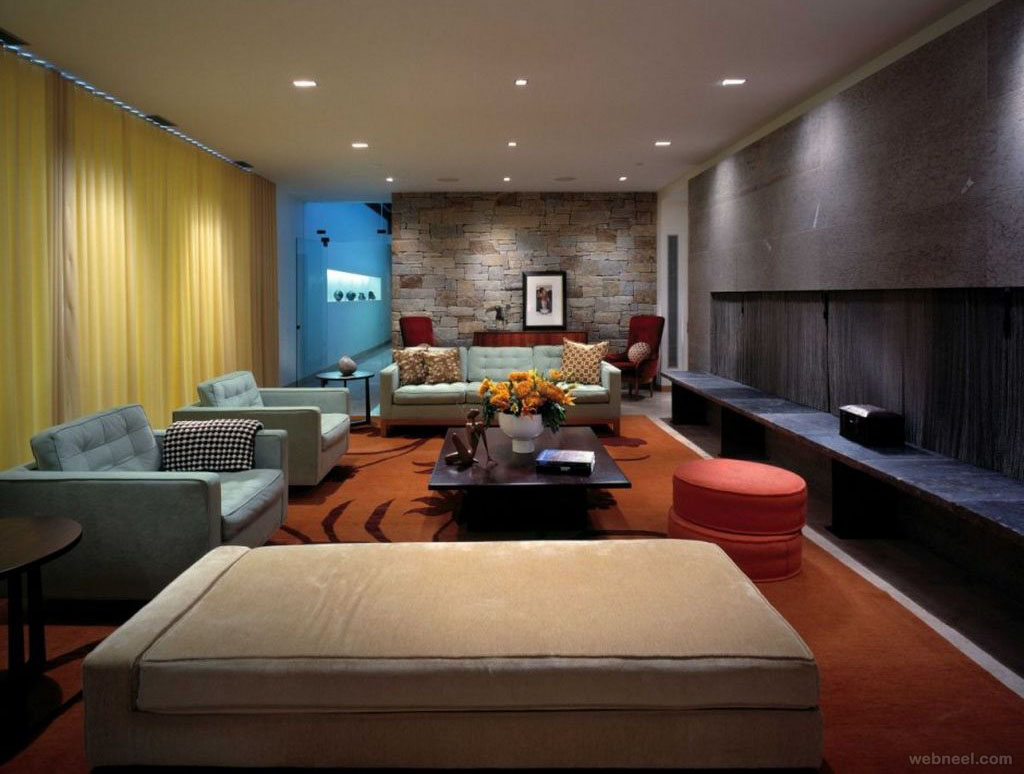 colorful modern living room design ideas