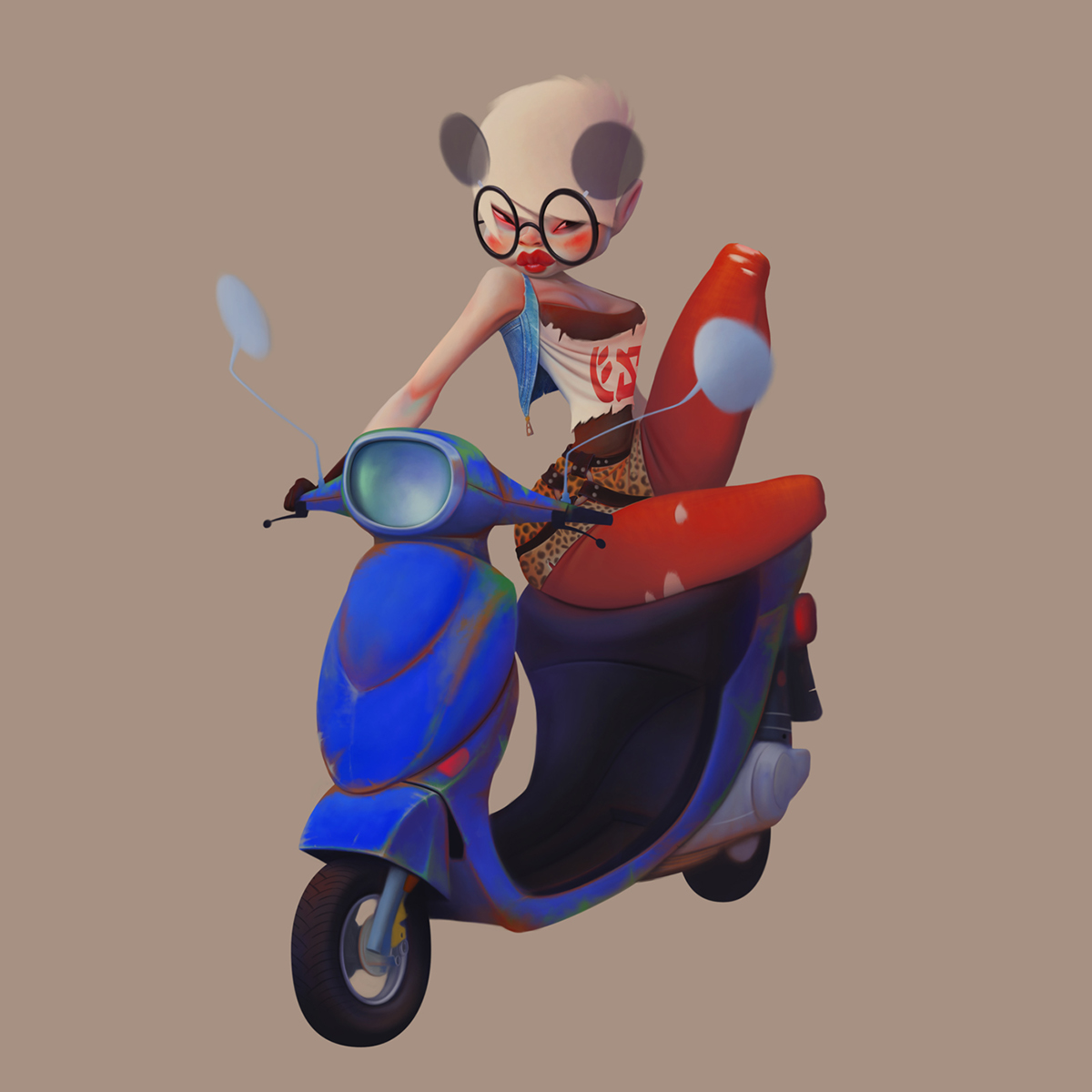 scooter character design by dmitry dmitriev