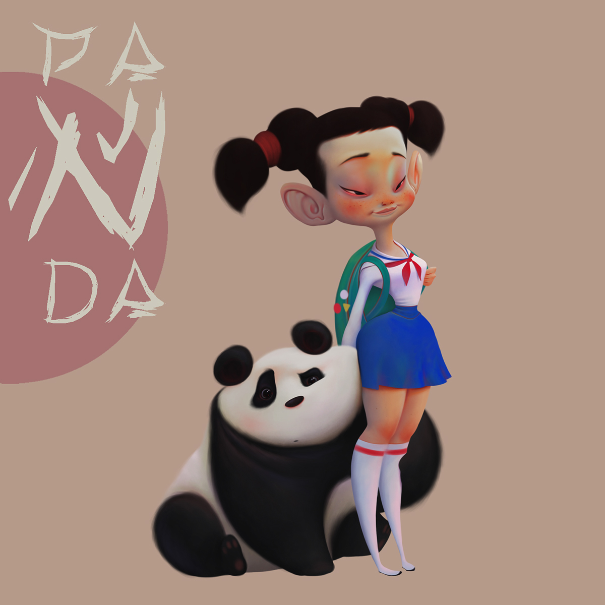 panda character design by dmitry dmitriev