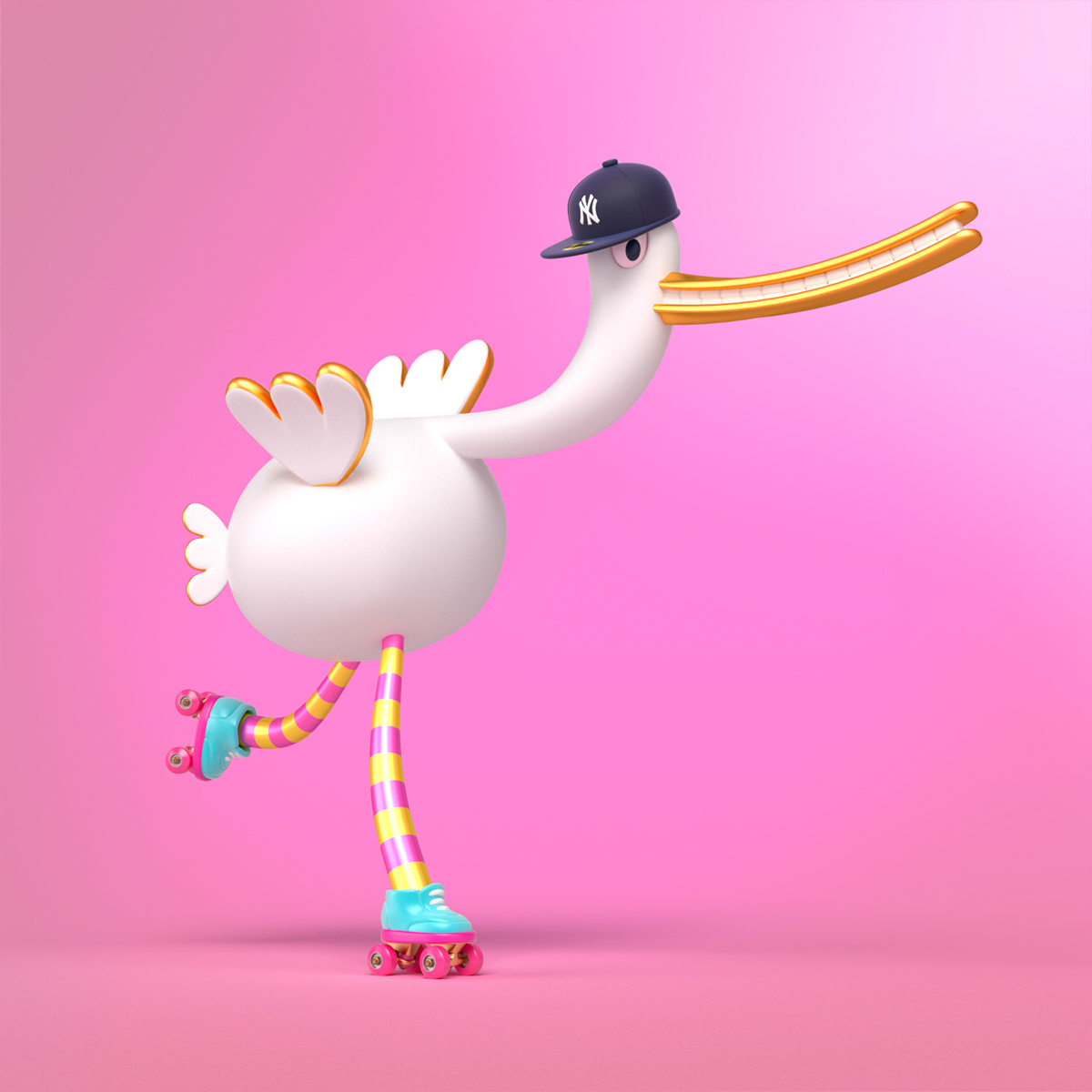 stork 3d models by nikopicto