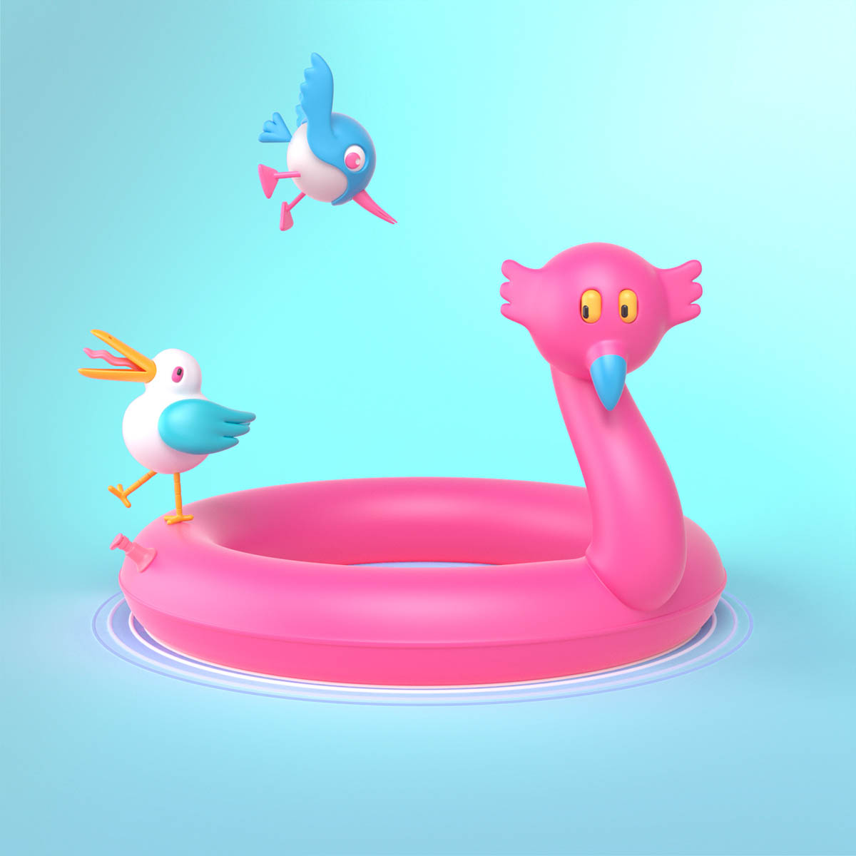 duck 3d models by nikopicto