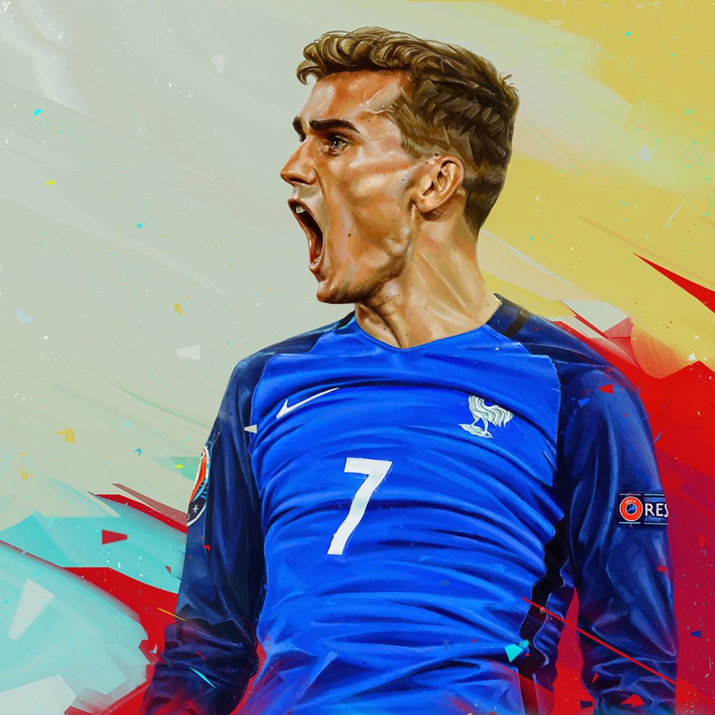 soccer digital painting by denis gonchar