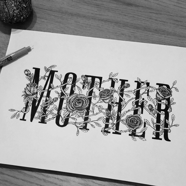 mother typography