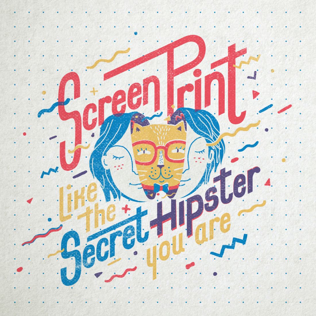 creative typography design poster