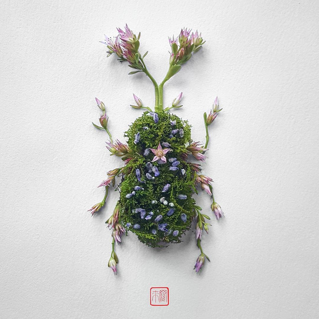 creative art idea flower