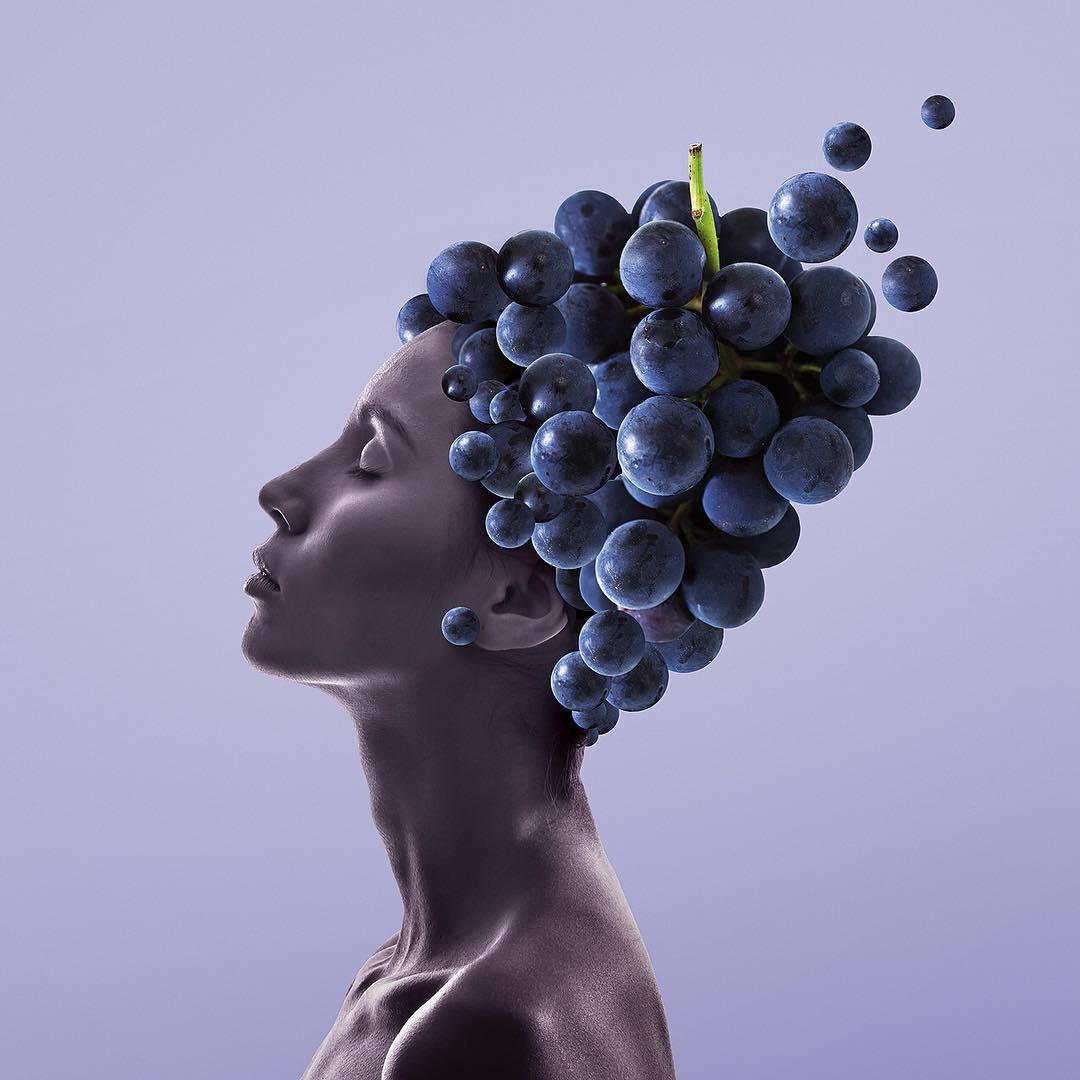 grapes photo manipulation