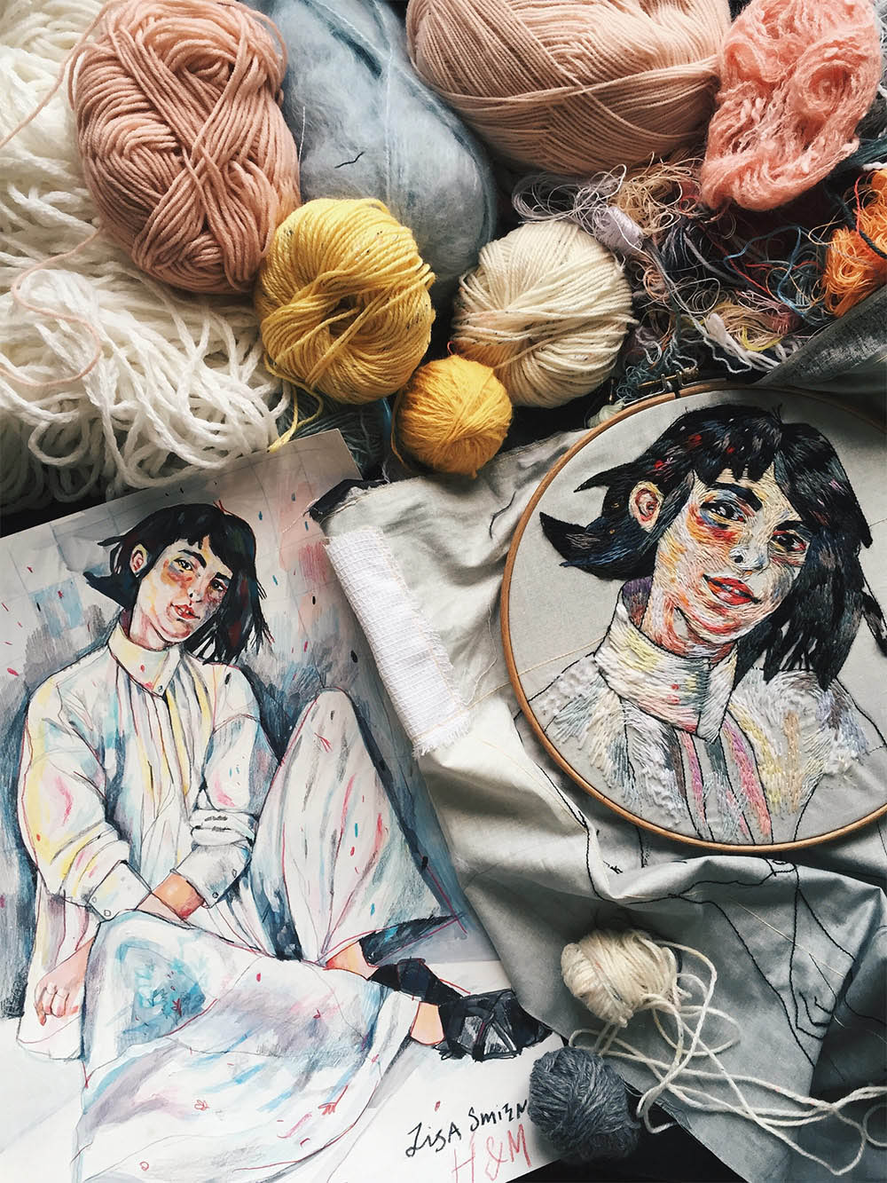 beautiful embroidery art lisa smirnova