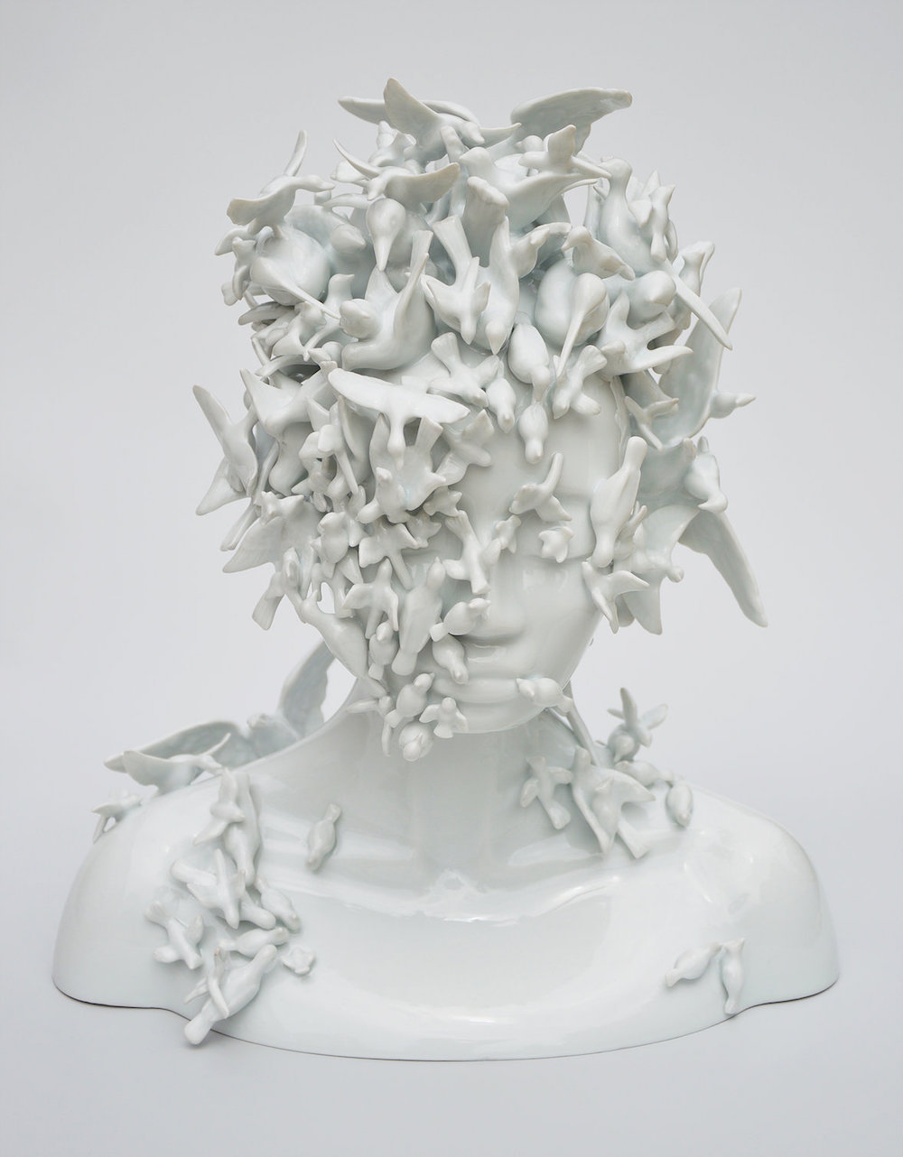 surreal porcelain sculptures by juliette clovis