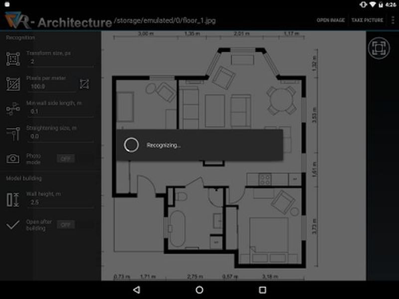 3d android app vr architecture