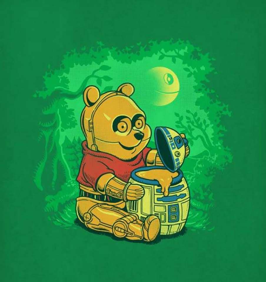 pooh funny drawing