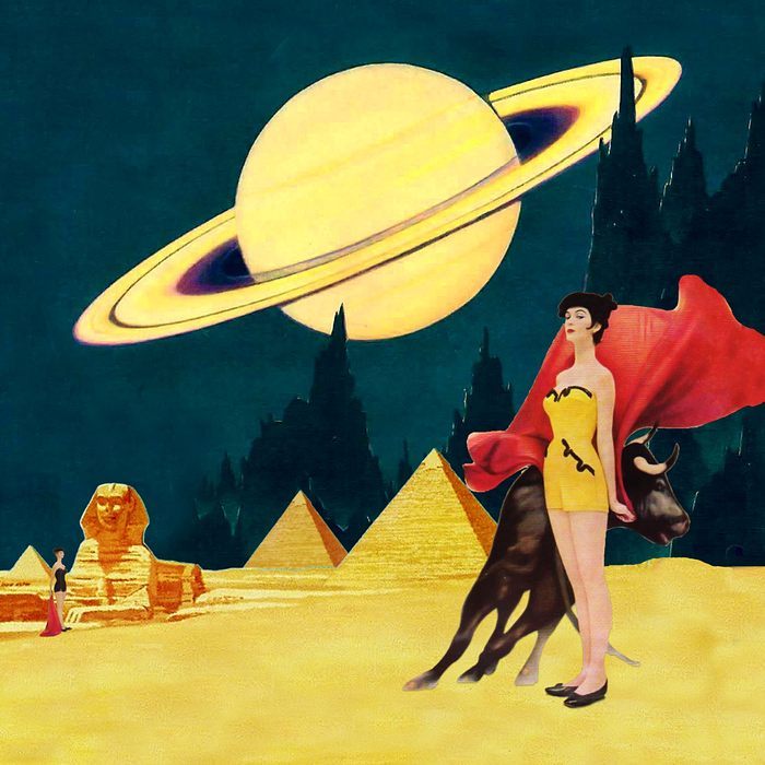 saturn surreal photo collage
