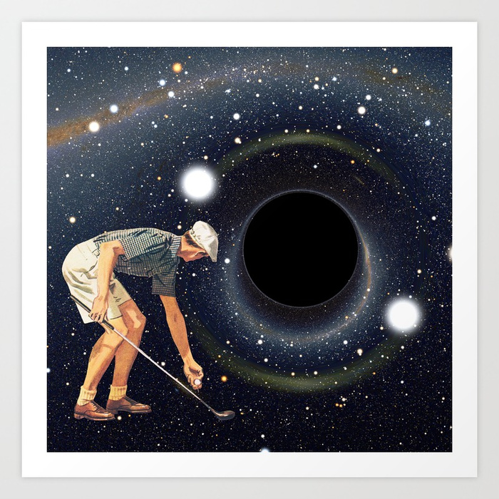 black hole surreal photo collage