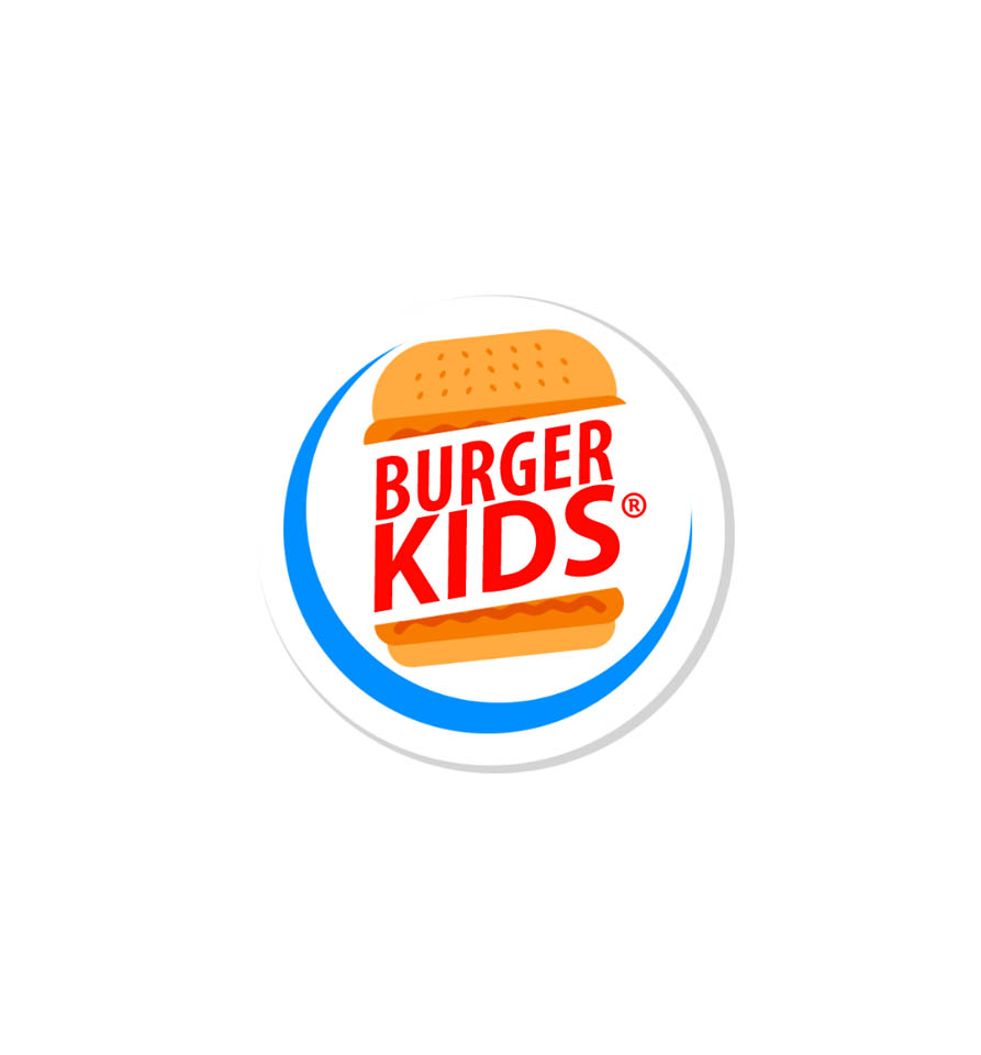 burger kids logo design