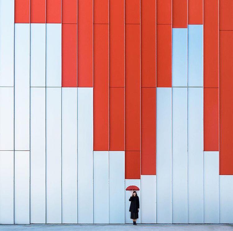 red stripes creative photography