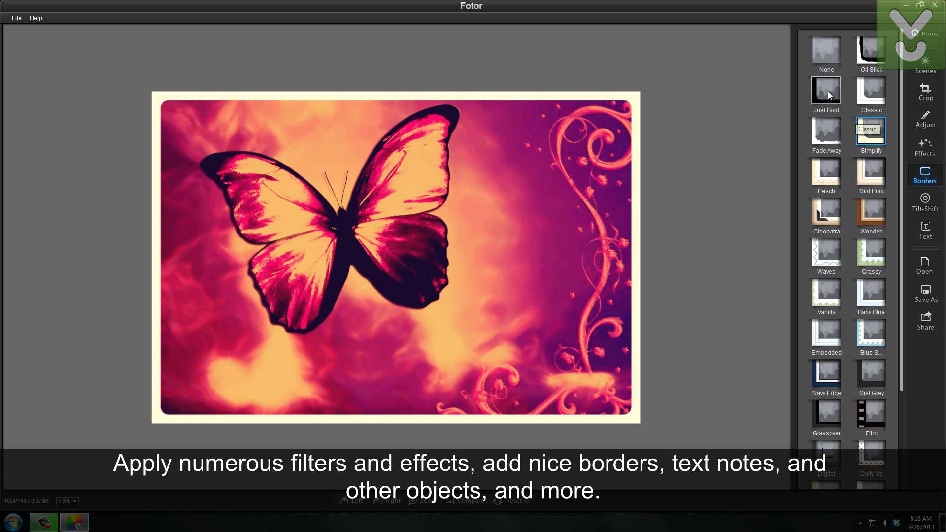 butterfly fotor photo editor app