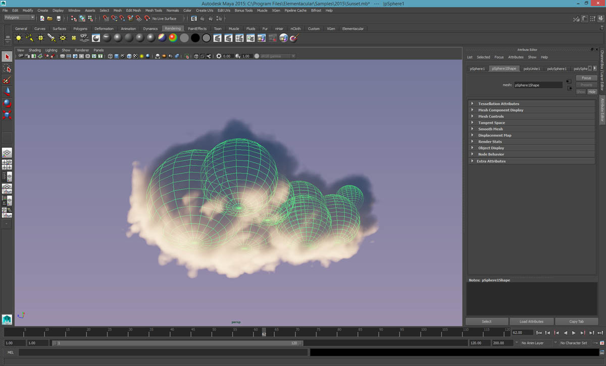 volumetric clouds elementacular autodesk maya
