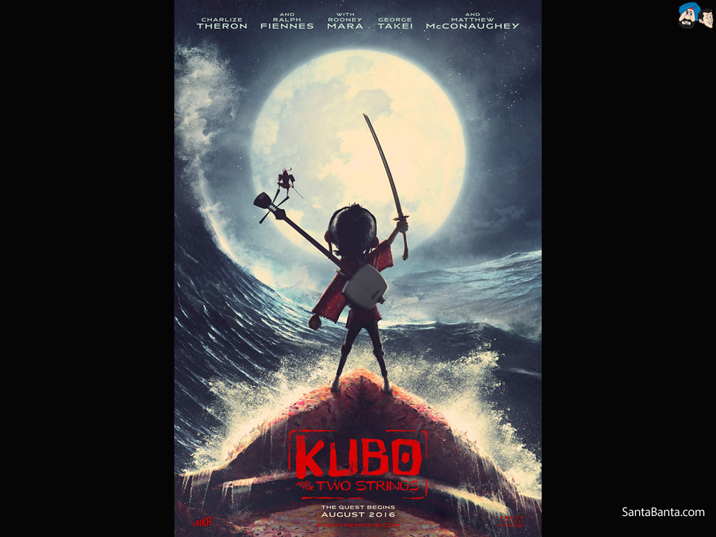 poster kubo and two strings animation movie