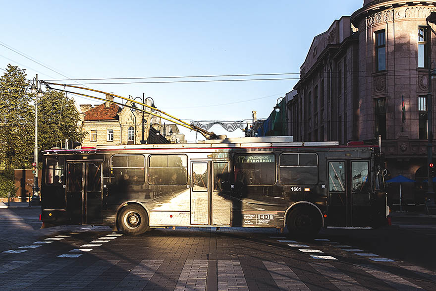 trolley bus street art