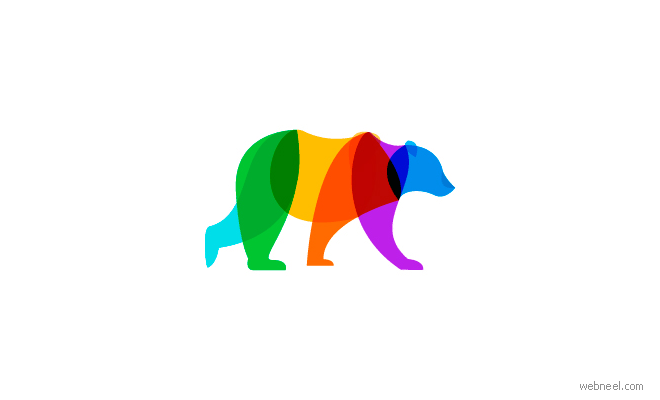 animal transparent logo design idea by ilya