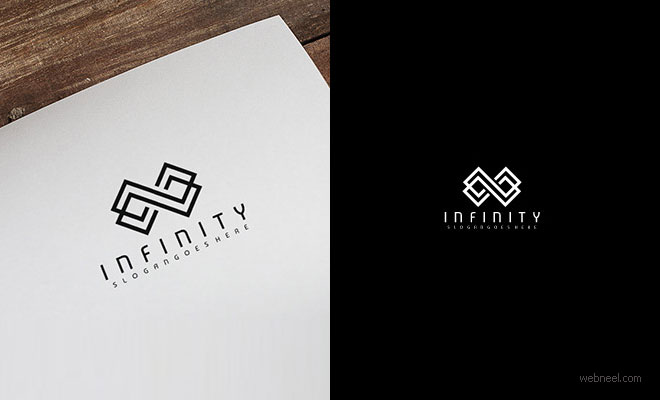 infinity logo design