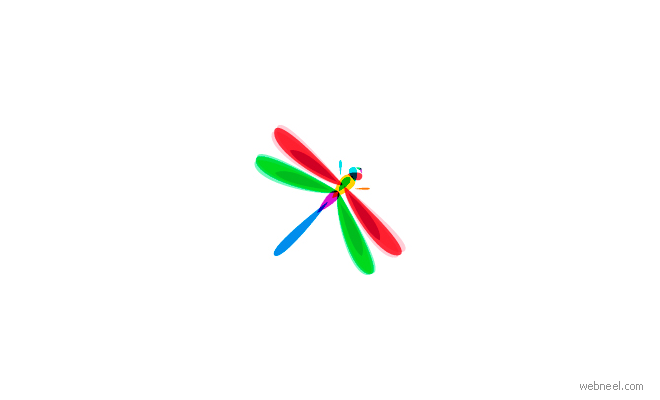dragonfly transparent logo design by ilyaschapko