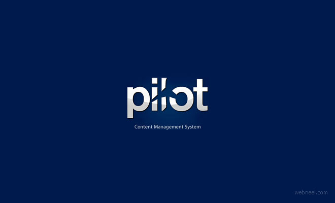 pilot aeroplane logo design idea