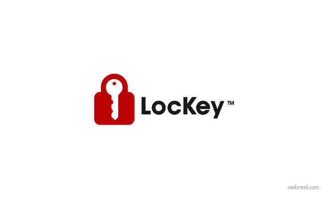 lock key logo design