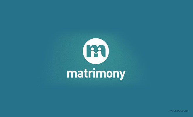 creative logo design wedding matrimony