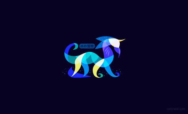 fantasy creature blend logo design by ilyaschapko