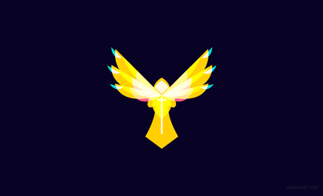 angel blend logo design by ilyaschapko