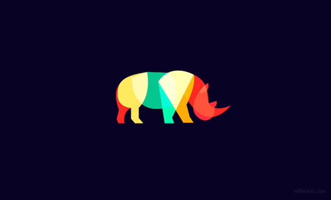 rhino blend logo design by ilyaschapko