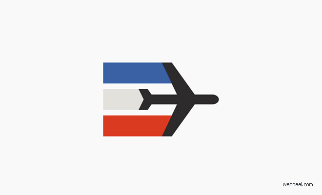 logo design jet plane