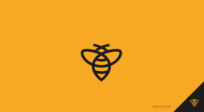 bees logo design idea