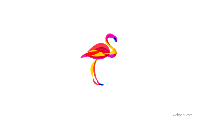 bird transparent logo design idea by ilya schapko