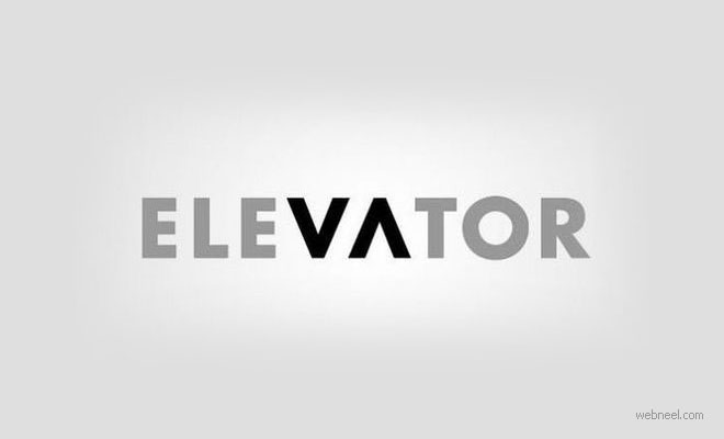 creative logo design elevator