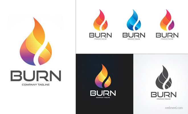 flame logo design idea