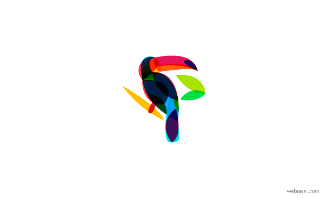 bird transparent logo design idea by ilya schapko