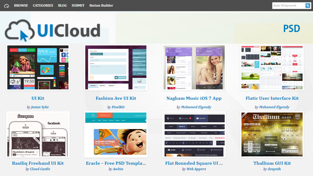 ui cloud for web graphic designers