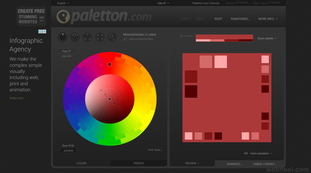 paletton for web graphic designers