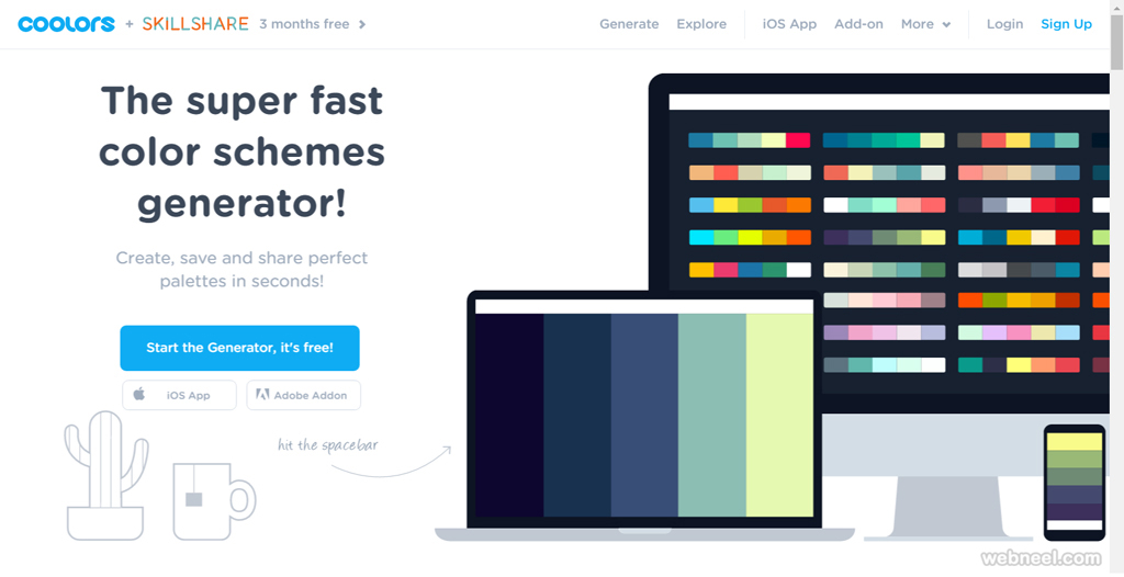 coolors for web graphic designers